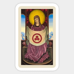 Madonna Oriflamma by Nicholas Roerich Sticker